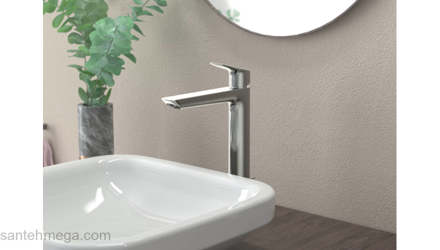 Logis Смеситель для раковины, однорычажный, 240 Fine, без сливного гарнитура 71258000, хром. Фото