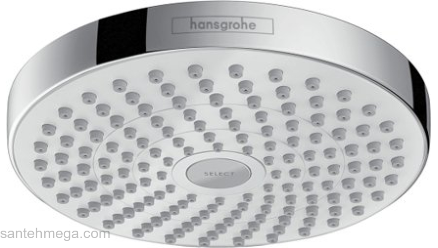 Верхний душ Hansgrohe Croma Select S 180 2jet (белый/хром) 26522400. Фото