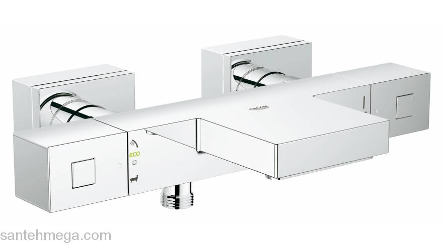 Термостатический смеситель для ванны GROHE Grohtherm Cube 34497000. Фото