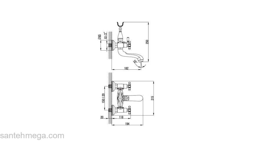 Смеситель для ванны IDDIS Rise RISSB02i02. Фото