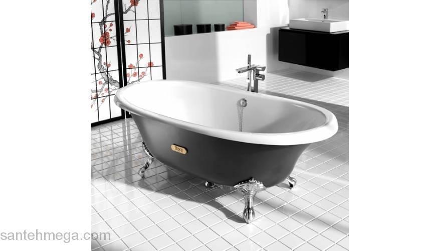 Ванна чугунная ROCA Newcast-Grey 170х85 233650000. Фото