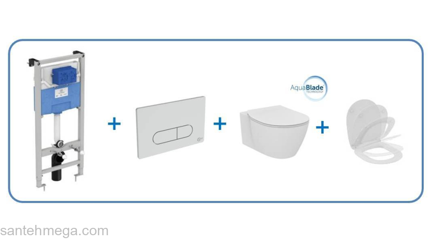 Промо-комплект 4 в 1 IDEAL STANDARD Connect ProSYS R030701. Фото