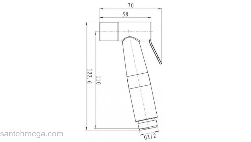 Гигиенический душ BELBAGNO Nova BB-BFS1-IN. Фото