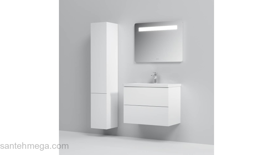 База под раковину подвесная 75 см, 2 ящика, белый глянец AM.PM Gem M90FHX07522WG. Фото