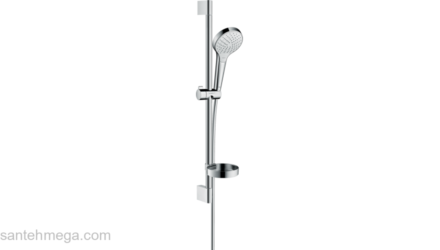 Душевой набор Hansgrohe Croma Select S Vario и мыльницей Casetta 26566400, белый/хром. Фото