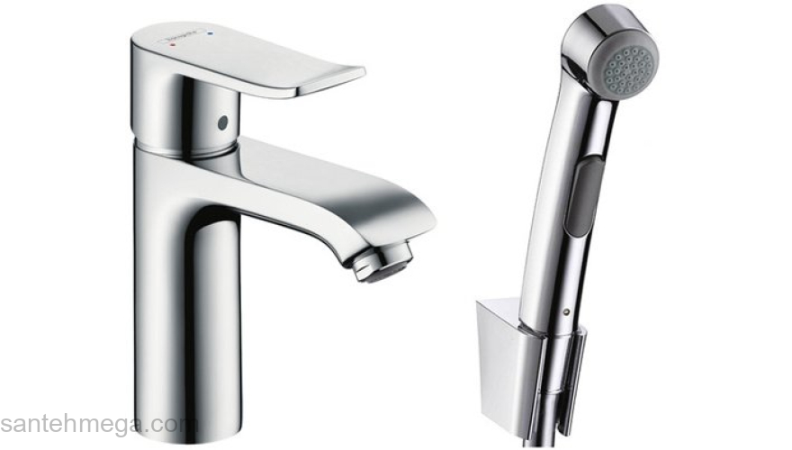 Набор для биде Hansgrohe Metris со сливным клапаном Push-Open 31285000. Фото