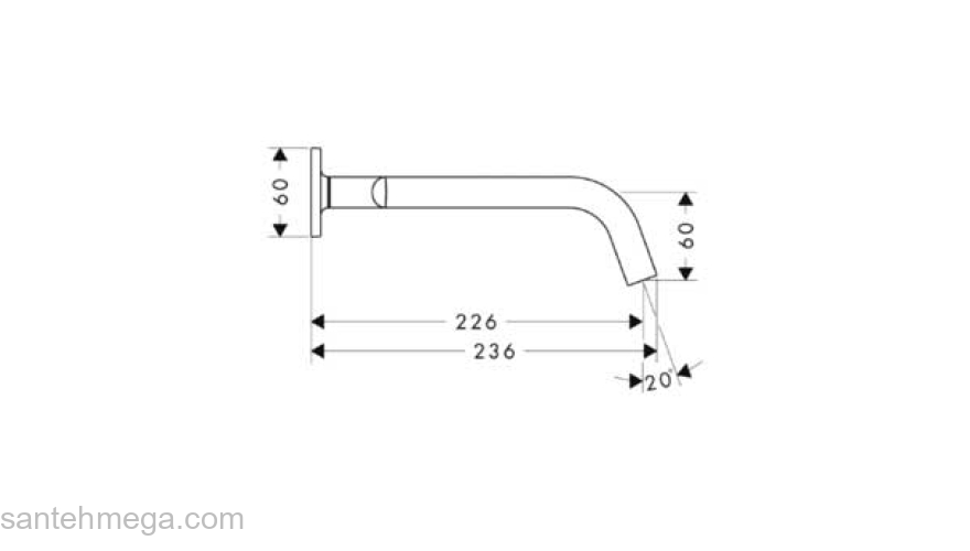 Смеситель для раковины AXOR Citterio M 34315000. Фото