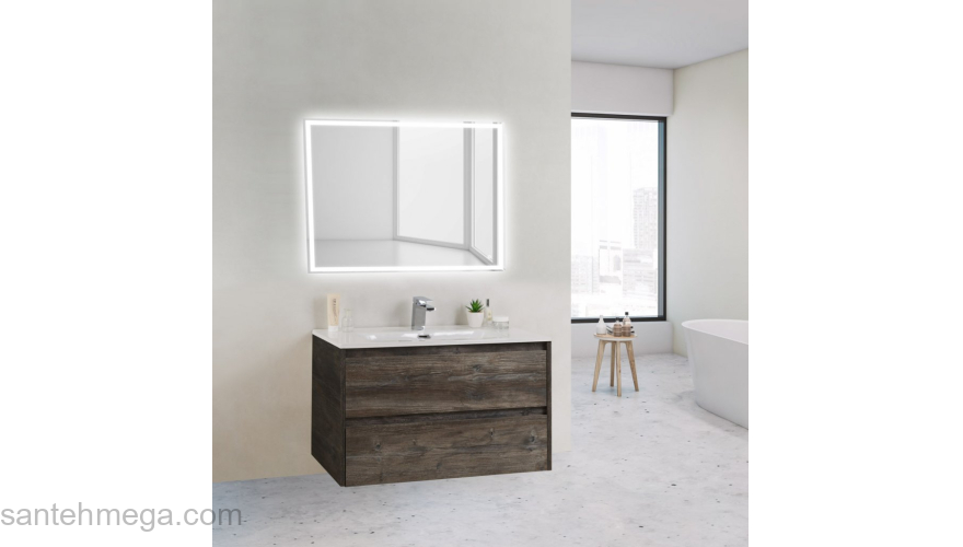 Тумба под раковину подвесная BELBAGNO KRAFT 39-500/390-2C-SO-PP Pino Pasadena. Фото