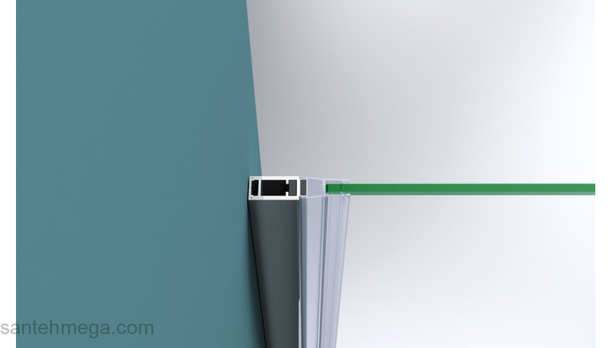 Душевая дверь BELBAGNO KRAFT-B-12-60/20-C-Cr-L. Фото