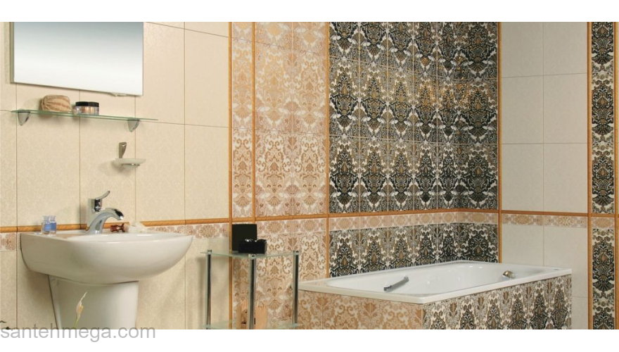 Керамин Бордюр Органза 4 132х400 бежевый