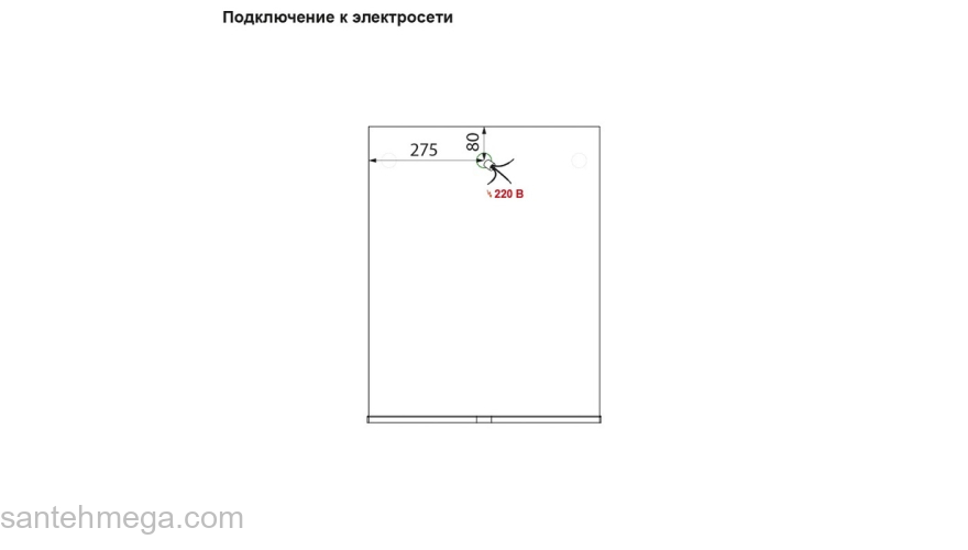 Зеркало 50 см белое New Custo IDDIS NCU50W0i98. Фото