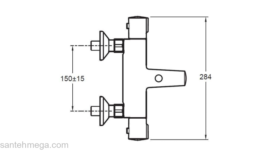 Смеситель для ванны термостатический JACOB DELAFON July E45714-CP. Фото