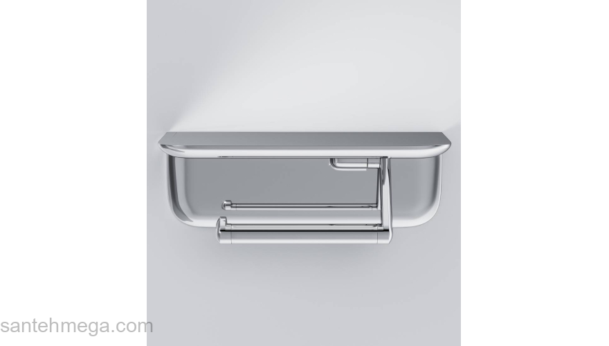 Держатель для туалетной бумаги с полкой AM.PM Sensation A30341500 для ванной комнаты. Фото