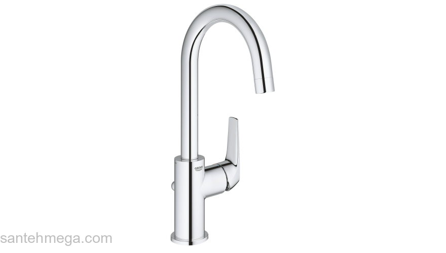 GROHE 23753000 BauFlow Смеситель для раковины со сливным гарнитуром, L-Size. Фото