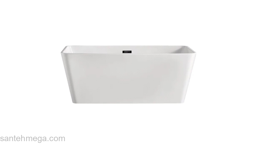 Ванна акриловая Azario LINCOLN 1690х800х580, свободностоящая, в комплекте с сифоном и металлической рамой LIN17080. Фото