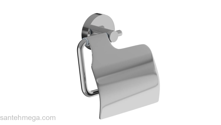 Держатель для туалетной бумаги с крышкой сплав металлов Sena IDDIS SENSSC0i43 для ванной комнаты. Фото