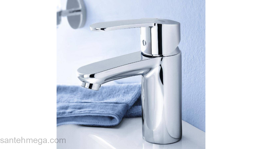 GROHE 2337320E Eurostyle Cosmopolitan Смеситель для раковины, гладкий корпус, с энергосберегающим картриджем - подача холодной воды при центральном положении рычага. Фото