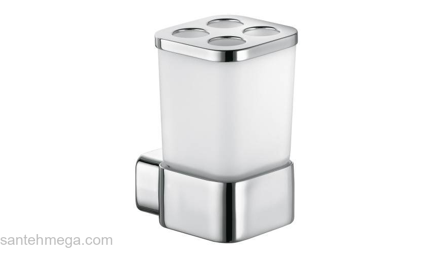 Держатель со стаканом KLUDI E2 4998205 для ванной комнаты. Фото