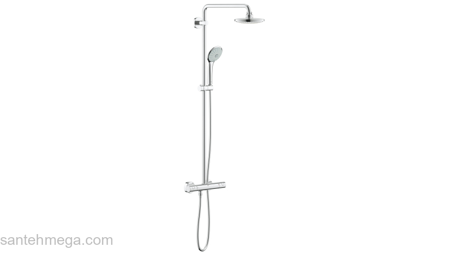 GROHE 27615000 Euphoria Душевая система с термостатом для душа 450 мм, EcoJoy™. Фото