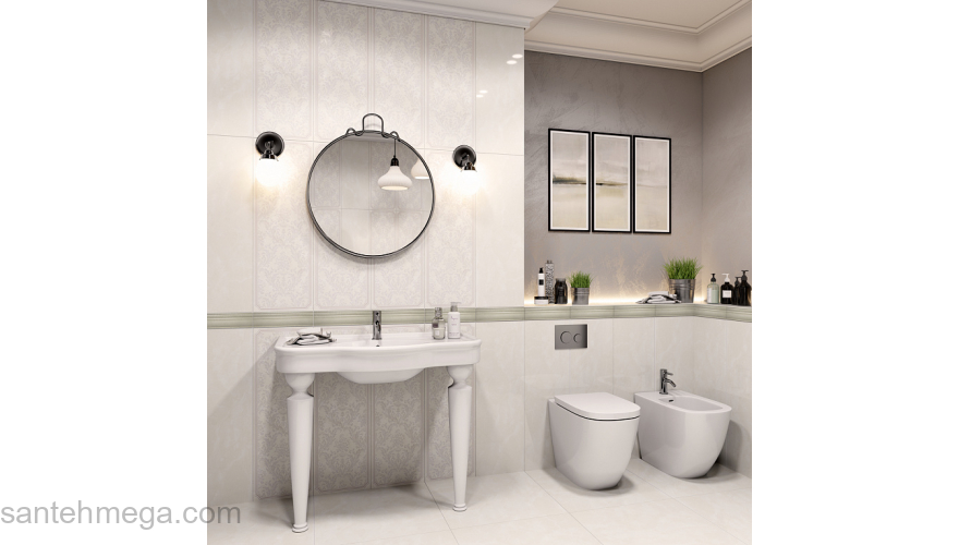 Gracia Ceramica 010101005000 Плитка облицовочная Saphie 300х900 white 01. Фото