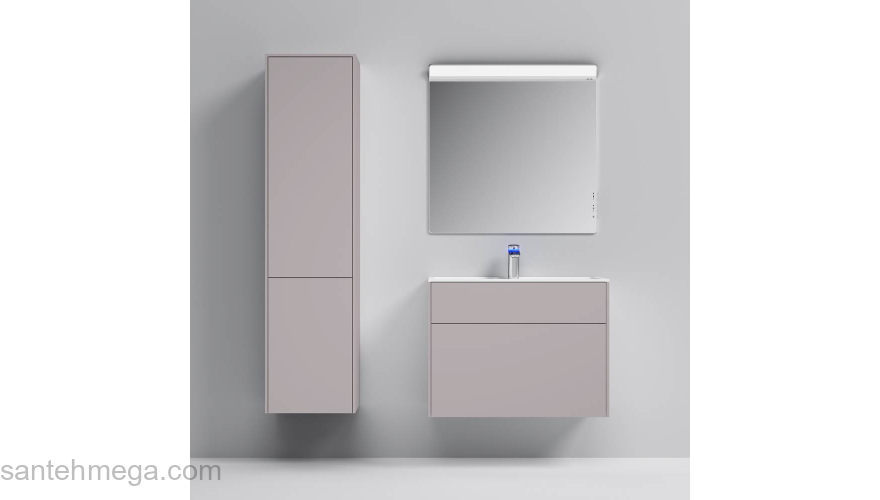 База под раковину подвесная 80 см, 3 ящика, элегантный серый AM.PM Inspire 2.0 M50AFHX0803EGM. Фото