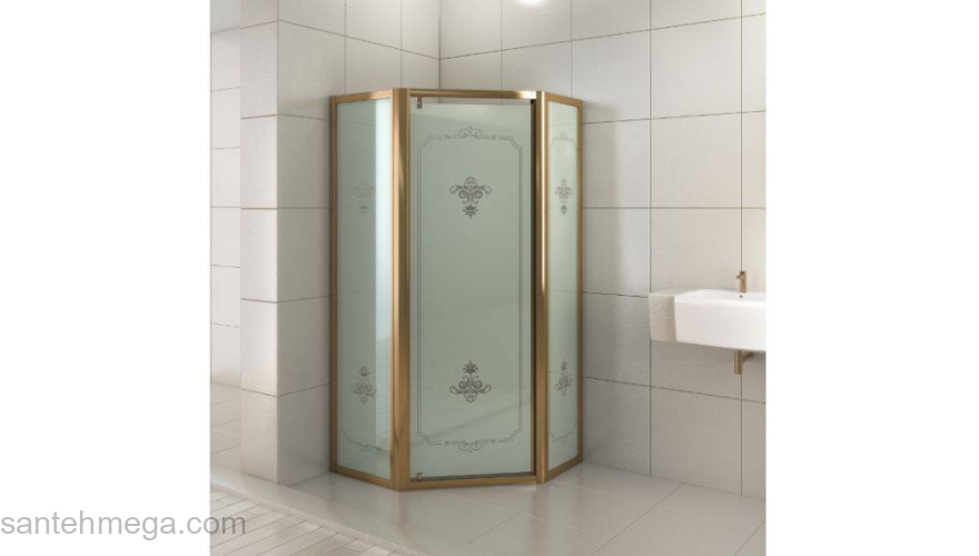 Душевой угол AFFETTO Calypso 90х90 матовое стекло бронза. Фото