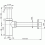 Сифон для умывальника ALCAPLAST A400. Фото