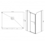Душевое ограждение MIRSANT Arena Square 120х80. Фото