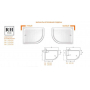 Душевой поддон акриловый CEZARES TRAY-A-RH-120/100-550-15-W-L. Фото