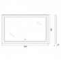 Зеркало BELBAGNO Kraft 109х69 SPC-KRAFT-1085-685-TCH-WARM-NERO. Фото