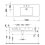 Раковина для мебели DURAVIT VERO 105х49 0329100000. Фото