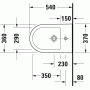 Биде подвесное DURAVIT D-Neo 2294150000. Фото