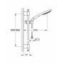 Душевой гарнитур GROHE Rainshower Solo 900 27273000. Фото