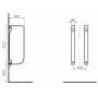 Разделитель писсуаров VITRA Matrix 5129B003-0155. Фото