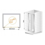 Душевая дверь CEZARES Anima ANIMA-W-BS-90-P-Cr. Фото