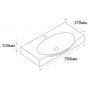 Раковина подвесная SANITA LUXE Infinity 76х45 INF76SLWB01. Фото