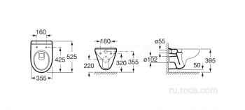 Унитаз подвесной ROCA Victoria (Laura) 34630300R. Фото