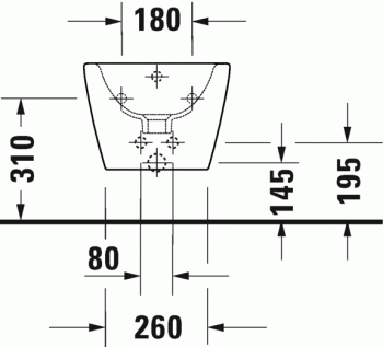 Биде подвесное DURAVIT D-Neo 2294150000. Фото