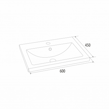 Раковина мебельная IDDIS Mirro 60х45 0016000U28. Фото