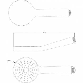 Душевая лейка RAVAK Flat S X07P343. Фото