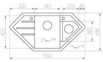 Кухонная мойка TOLERO R-114. Фото