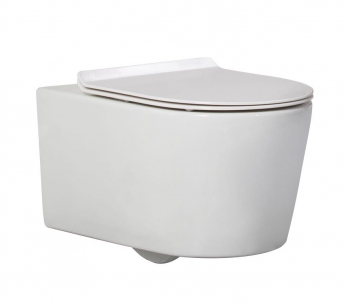 Унитаз подвесной безободковый с сиденьем EVA GOLD SM9315. Фото