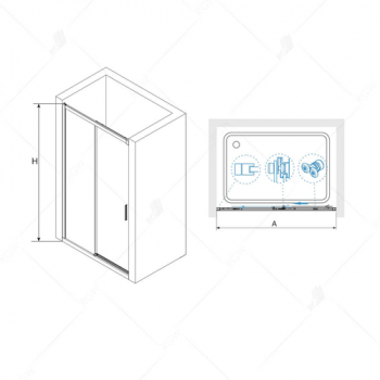 Душевая дверь RGW LEIPZIG LE-06 34121211-11 110 см. Фото