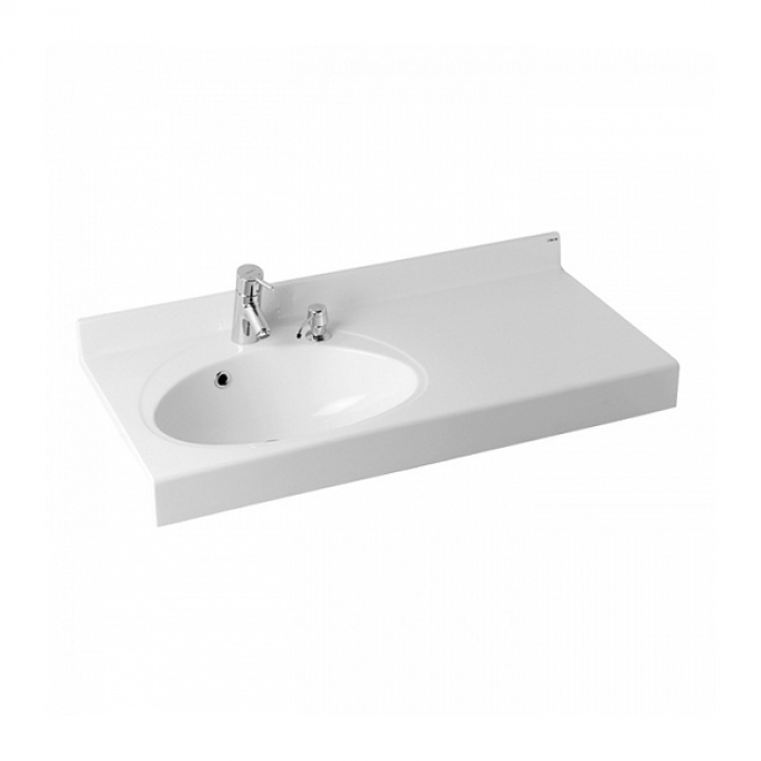 Раковина Aquaton Отель 3/100 белая с навесами 1A70073NOT01L. Фото