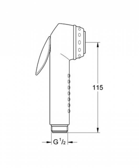 Гигиенический душ GROHE Trigger Spray 27512000. Фото