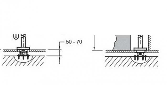 Скрытая монтажная часть для напольного смесителя JACOB DELAFON Avid 97904D-NF. Фото