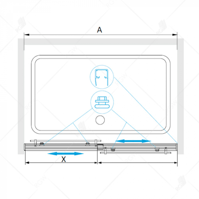 Душевой уголок RGW TORNADO HO-82 01071114-11. Фото