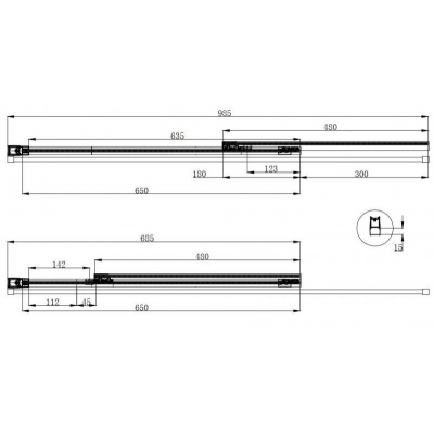 Шторка на ванну CEZARES Eco ECO-O-VF-11-100/145-C-Cr. Фото