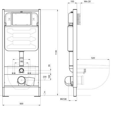 Унитаз с инсталляцией Set Aquatek Европа New INS-0000012+AQ1106-00. Фото