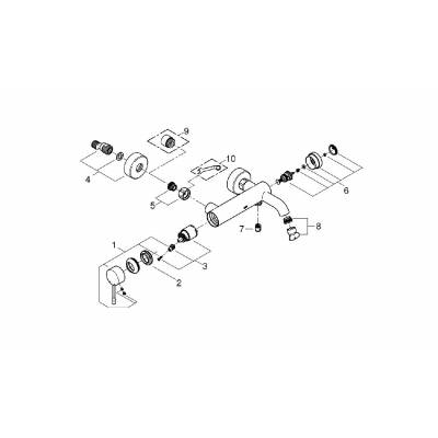 GROHE 33624EN1 Essence+ Смеситель однорычажный для ванны. Фото